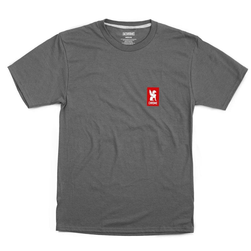 Vertical Red Logo Tee - Chrome Industries